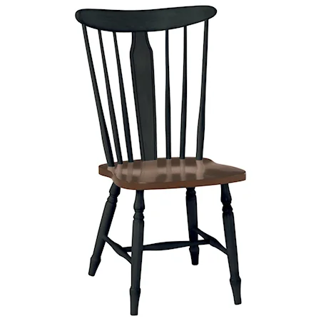 Cottage Dining Side Chair with Mission Design Influence